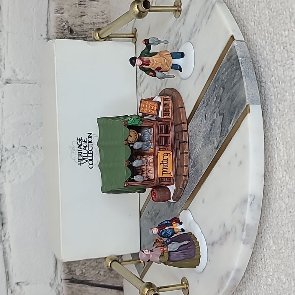 Department 56 Vintage Heritage Village Collection "Poultry Market/Kiosk" #5559-0